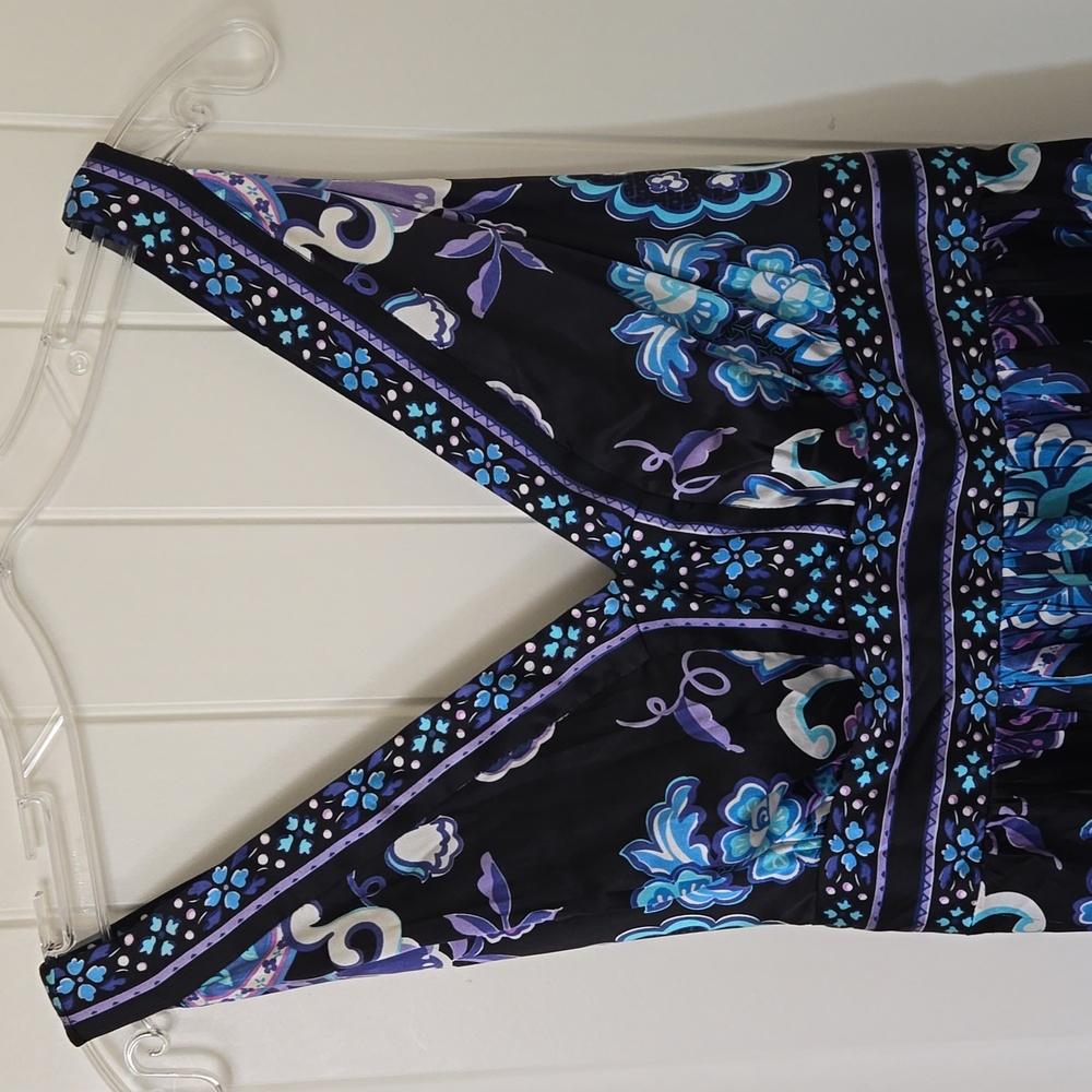 ECI Silk Floral Dress Size 8 - Picture 2 of 6